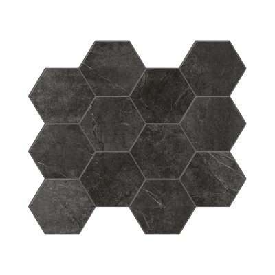 Evolution Pietra - Hexagon Mosaic - Grafite